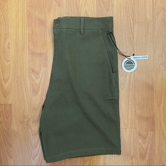 NWT Parallel X League Men’s Knox Green Khaki Shorts Size 30 - Picture 3 of 8